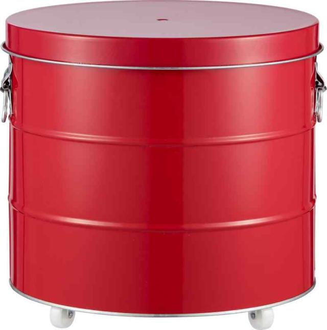 渡辺金属工業 オバケツ ライスストッカー 20kg キャスター付 レッド RS20R 渡辺金属工業 オバケツ ライスストッカー 20kg キャスター付 レッド