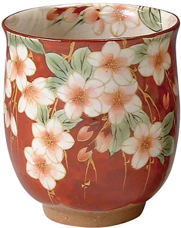 京焼/紅白梅/陶あん/湯呑/新品/2客/夫婦セット/木箱 京焼/紅白梅/陶あん/湯呑/新品/2客/夫婦セット/木箱 京焼/