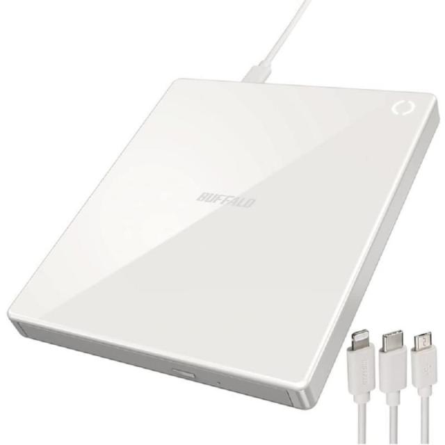 バッファロー RR-C1-WH(ホワイト) スマートフォン用CDレコーダー「ラクレコ」ケーブルモデル 9,149円