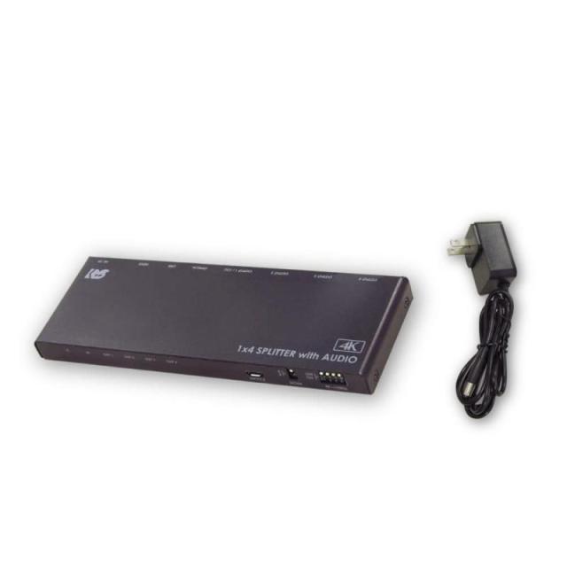ラトックシステム(RATOC Systems) 4K60Hz/ダウンスケール対応 外部音声出力付 HDMI分配器 RS-HDSP4PA-4KA