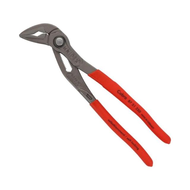 クニペックス KNIPEX コブラ ウォーターポンププライヤー スリムタイプ 全長:250mm 調整段数:19段 8751-250