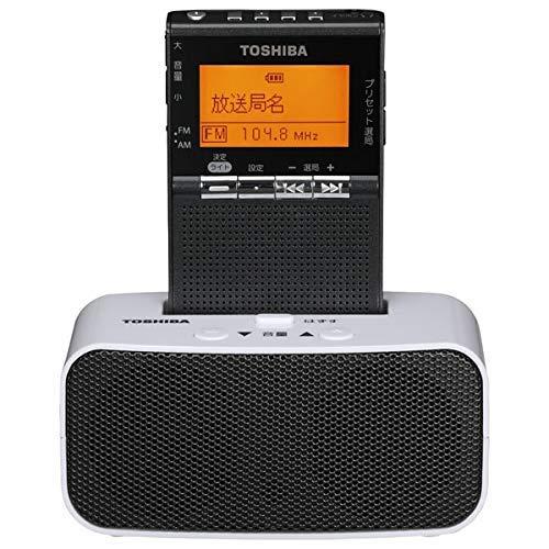 東芝 ワイドFM/AMラジオ ステレオスピ−カー付充電台セットTOSHIBA TY-SPR8