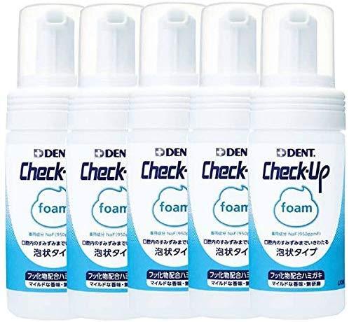ライオン DENT . Check-up foam 100ｍｌ × 5本 デント チェックアップ フォーム 医薬部外品