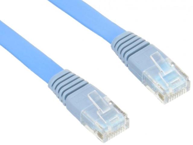 エレコム LANケーブル 50m スーパーフラット ブルー LD-CTFS/BU50