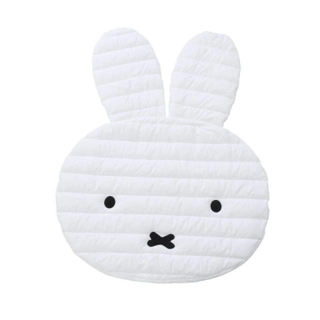 西川 ふれあいマット ミッフィー miffy プレイマッ ト 綿100% ベビー 子供用 ジュニア ラグ 滑り止め付き シンプル プレゼント ギフト 出産祝い 52738 (ミッフィー)