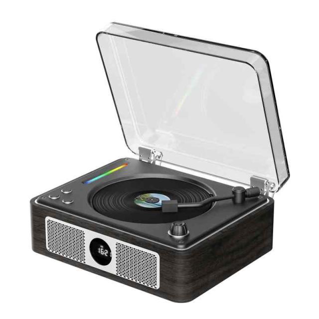 THINKYA CDプレーヤー Bluetooth受信/送信 レトロ 充電式 ステレオスピーカー内蔵 CDプレイヤー 卓上置き 一機多用 木製の環境に優しいシェル USB/光ケーブル対応/AUX ポータブル リモコン付き ノイズリダクション 、音楽再生/部 9,532円