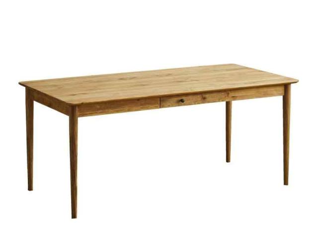 Coto cotori ダイニングテーブル 幅160cm 奥行80cm パイン無垢材 オイル仕上げ チーク色 CO-01-160-D80