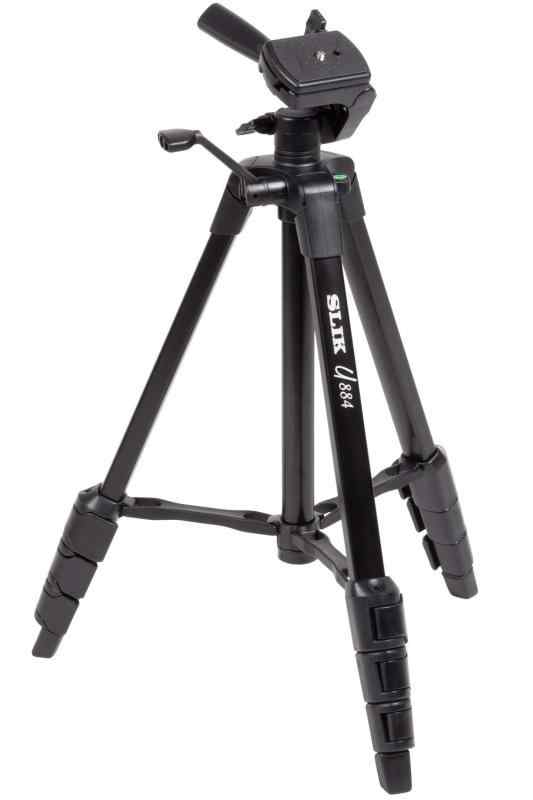 SLIK 三脚 U884 4段 大型レバーロック 23mmパイプ径 3ウェイ雲台 クイックシュー式 最大搭載荷重2kg 156308