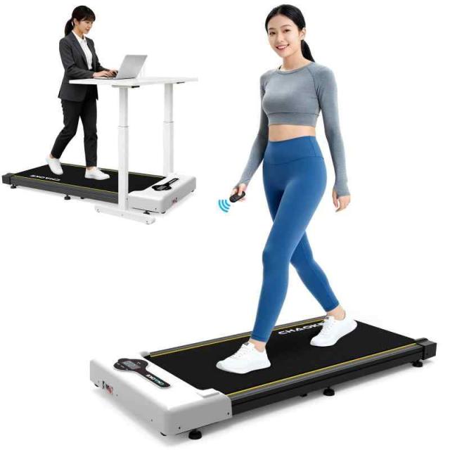 CHAOKE ランニングマシン ルームランナー 家庭用 静音 ウォーキングマシン 速度1〜10km/h プログラム12種付 コンパクト収納 2.75HP LEDディスプレイ＆リモコン付き 組立不要 有酸素運動 室内 運動 耐荷重150kg 日本語説明書付き 17,552円