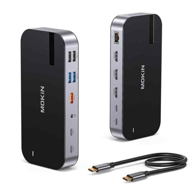 USB Cドッキングステーション 3モニター ノートパソコン (3*HDMI)