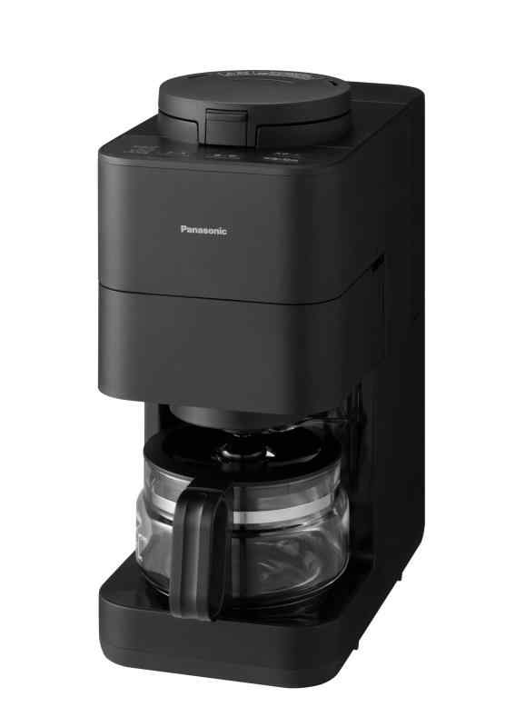 パナソニック コーヒーメーカー 全自動 ミル付き 沸騰浄水機能 デカフェ豆コース搭載 ブラック NC-A58-K