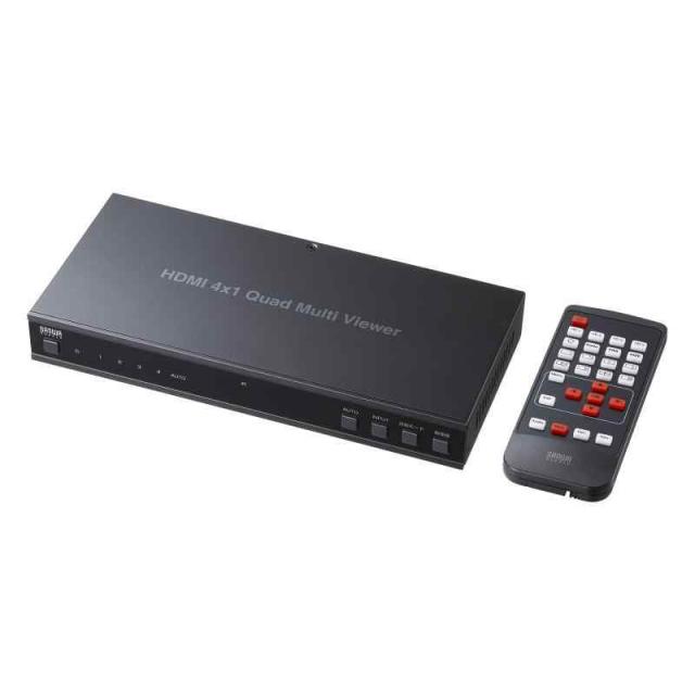 サンワサプライ 4入力1出力HDMI画面分割切替器 4K/60Hz対応 SW-PHD41MTV