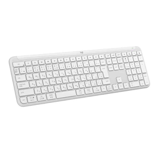 ロジクール SIGNATURE SLIM ワイヤレス キーボード K950OW 薄型 静かなタイピング Bluetooth Logi Bolt ワイヤレスキーボード テンキー 無線 Easy-Switch 日本語配列 電池寿命36ケ月 Windows Ma