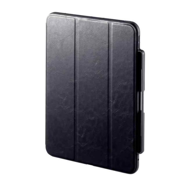 サンワサプライ iPad Air 11インチ（M3/2025、M2/2024）用ケース タッチペン収納ポケット・スタンド機能付き ソフトレザー調 ブラック PDA-IPAD1714BK2