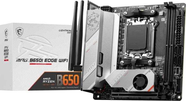MSI MPG B650I EDGE WIFI【シルバーホワイトのデザインと豊富なゲーミング機能】マザーボード Mini-ITX MB5906