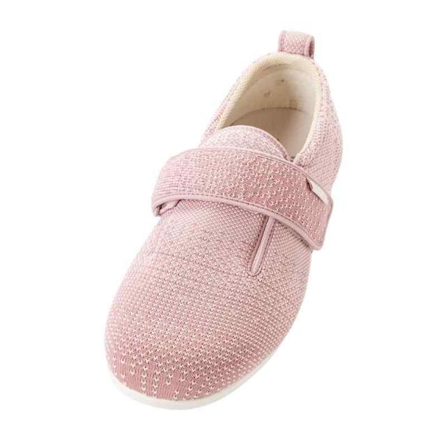 [徳武産業] あゆみシューズ ダブルマジック３ 施設用 足囲3E 両足 (23.0~23.5 cm 3E, ニット ピンク) 4,985円