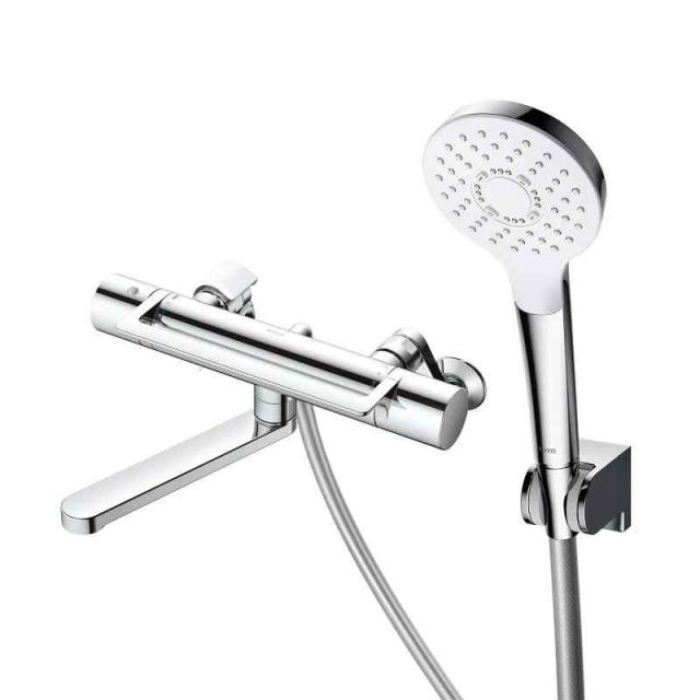 TOTO 浴室用 壁付サーモスタット混合栓 アーチハンドルタイプ コンフォートウェーブシャワー(めっき) 一般地向け TBY01406J