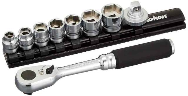 山下工業研究所(Ko-ken) ソケットレンチエントリーセット Z-EAL 3285ZE 9Pcs 差込角:9.5mm 9個組 1セット