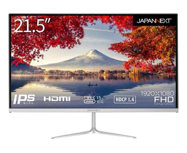 JAPANNEXT 21.5インチ モニター フルHD 1920x1080解像度 IPS ディスプレイ (HDMI/スピーカー内蔵/V