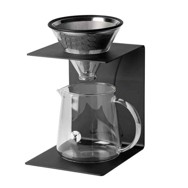 パール金属 キャプテンスタッグ 珈琲 ドリッパーセット ブラックスタンド 約2~4杯分 UW-3519