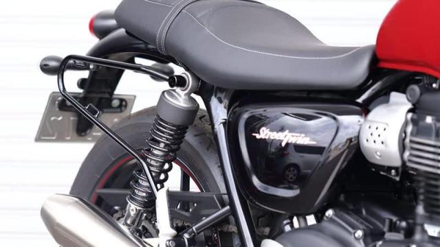 キジマ(Kijima) バイクパーツ サイドバッグサポート スチール製 ボンネビルT100/T120 ストリートツイン(16-) 右側用 ブラック HTR-08005_3