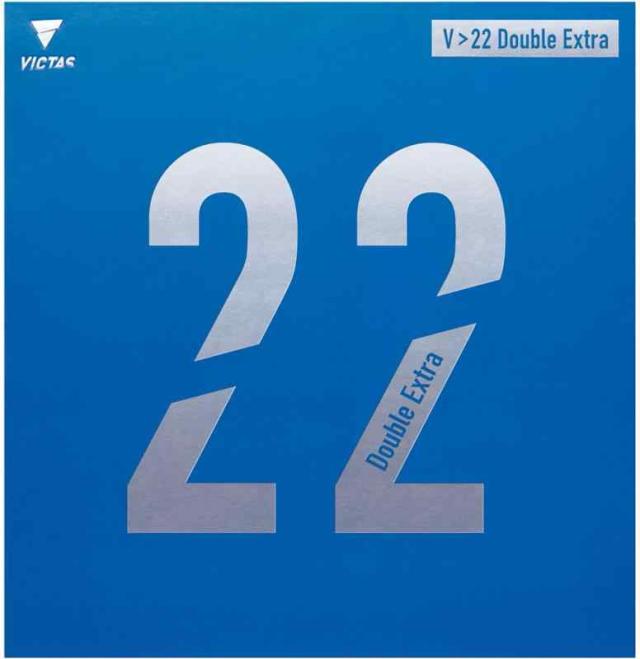 ヴィクタス(VICTAS) 卓球 ラバー V22 ダブルエキストラ Double Extra ハイエナジーテンション裏ソフト レッド/ブラック/ブルー 200070 (2, レッド)