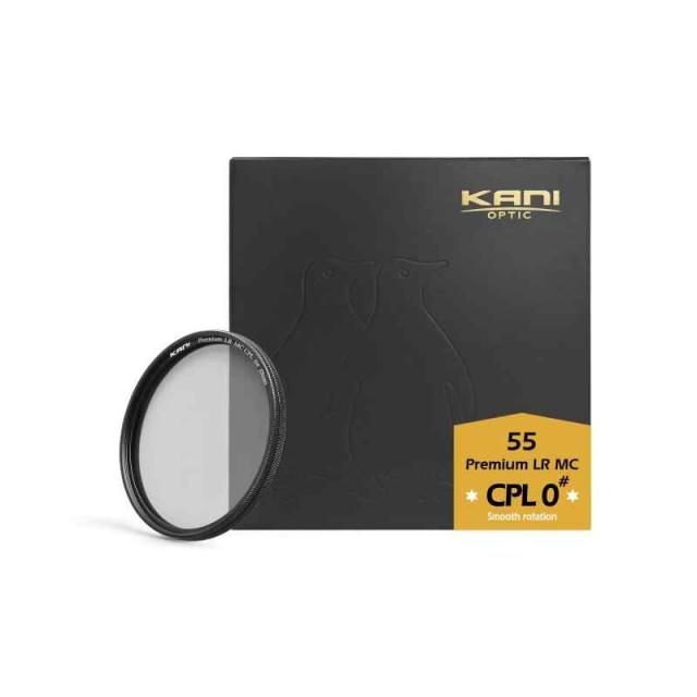 KANI PLフィルター ZeroSharpシリーズ Premium LR MC CPL 0# 円偏光フィルター 低反射 撥水 撥油 防汚 (55mm, 厚枠)