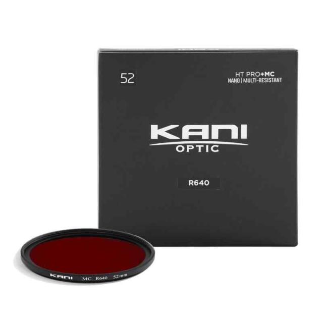 KANI 近赤外線透過フィルター MC R640 星雲撮影用 近赤外線撮影 低反射 撥水 撥油 防汚 ナノコーティング (52mm, R640)