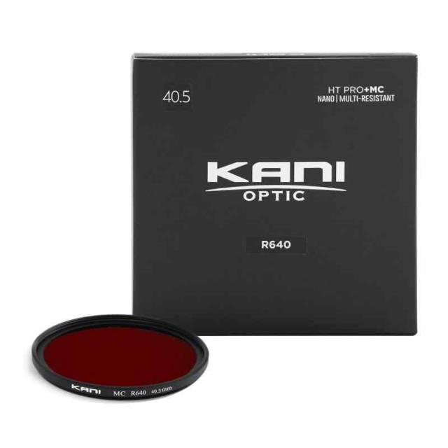 KANI 近赤外線透過フィルター MC R640 星雲撮影用 近赤外線撮影 低反射 撥水 撥油 防汚 ナノコーティング (40.5mm, R640)
