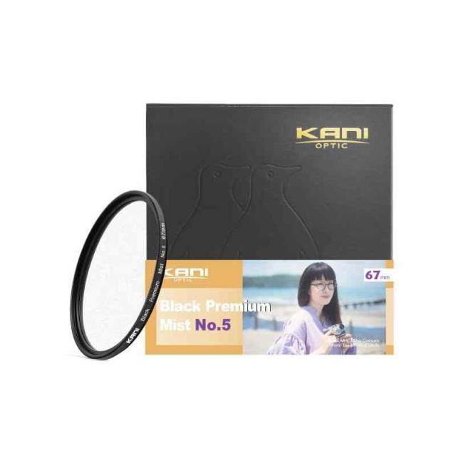 KANI ソフトフィルター Black Premium Mist ブラックミスト効果 コントラスト調整 低反射 撥水 撥油 防汚 ナノコーティング (67mm, BPM No.5)