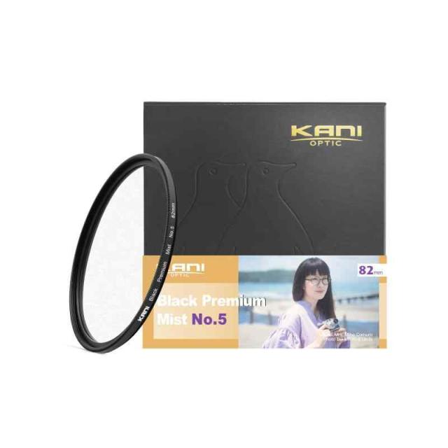 KANI ソフトフィルター Black Premium Mist ブラックミスト効果 コントラスト調整 低反射 撥水 撥油 防汚 ナノコーティング (82mm, BPM No.5)