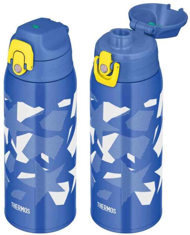サーモス 水筒 真空断熱2ウェイボトル FJJ (800 ml, ブルーカモフラージュ)_2