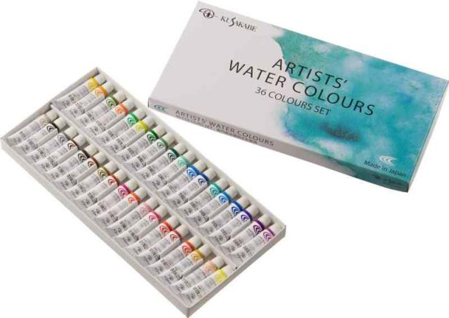クサカベ 透明水彩絵具 5ml(2号) (36色セット)_1