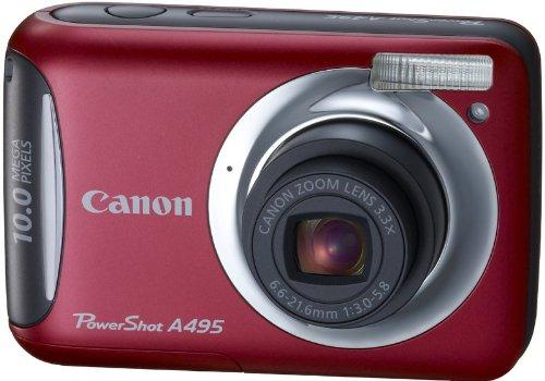 中古：Canon デジタルカメラ PowerShot A495 レッド PSA495(RE)