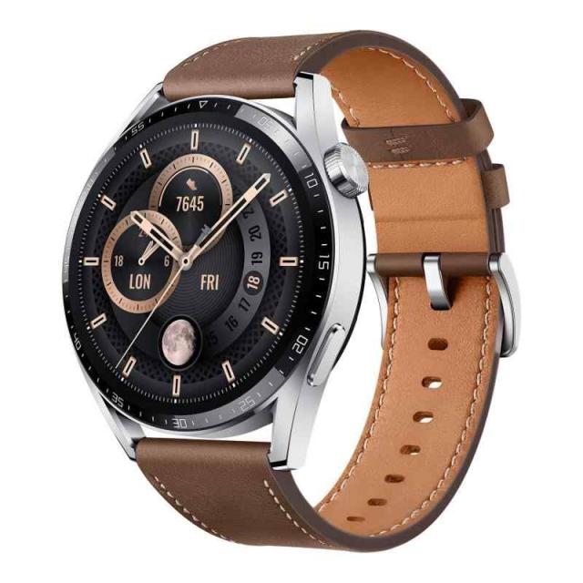 中古：【体組成計(BE)セット】HUAWEI WATCH GT4 (ブラウンレザー, 46mm)