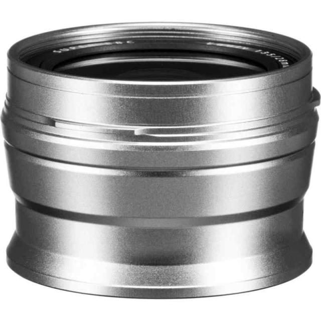 中古：富士フイルム(FUJIFILM) X100用ワイドコンバージョンレンズ シルバー WCL-X100S II