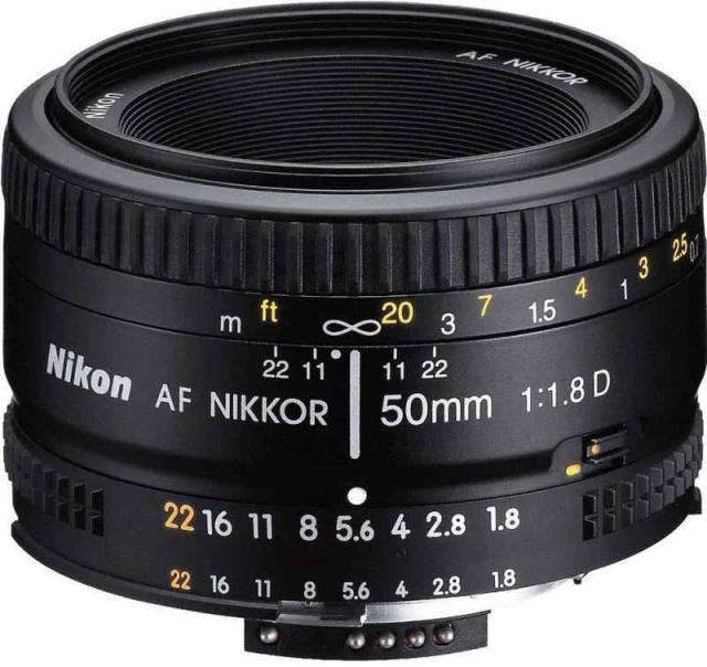 中古：Nikon 単焦点レンズ Ai AF Nikkor 50mm F1.8D フルサイズ対応