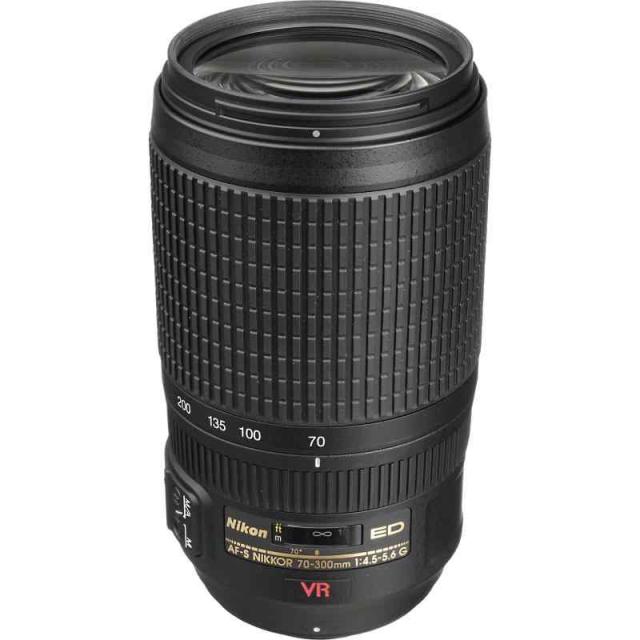 中古：Nikon 望遠ズームレンズ AF-S VR Zoom Nikkor 70-300mm f/4.5-5.6G IF-ED フルサイズ対応