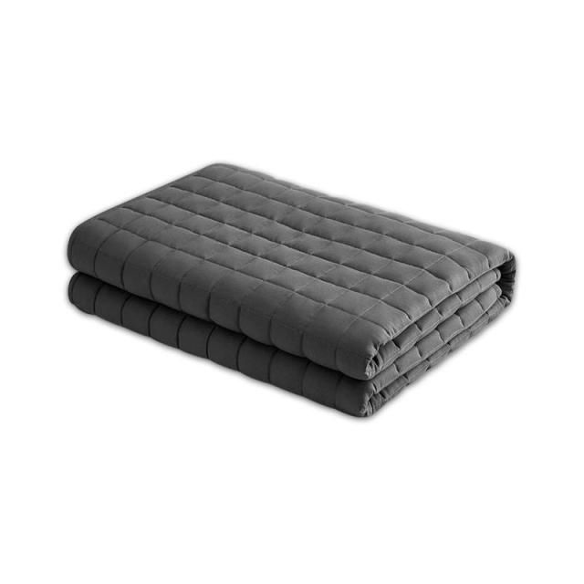 AngQi ウェイトブランケット 加重ブランケット 重い 毛布 深い睡眠 冷房対策 敏感肌適合 重力ブランケット 不眠症対策 快眠グッズ ストレス解消 オールシーズン シングル 150×210cm 5kg グレーの通販は 7,571円