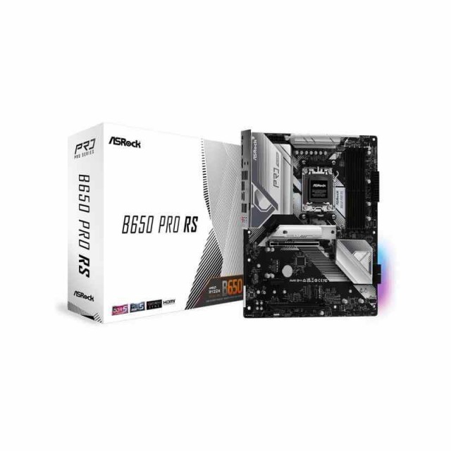 ASRock マザーボード B650 Pro RS AMD Ryzen 7000 シリーズ CPU対応 (Soket AM5) B650E ATX マザーボード 【国内正規品】