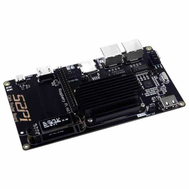 GeeekPi Raspberry Pi CM4ルーターキャリアボード拡張モジュールはRaspberry Pi Compute Module 4シリーズと互換性があります標準のRaspberry Pi HATインターフェイスをサポートしますの通販は 7,687円