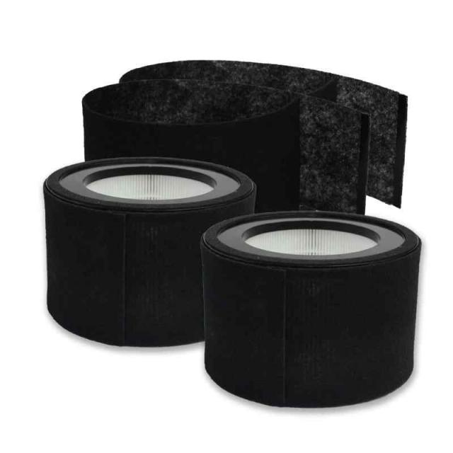 PUREBURG 交換用フィルターPureploveとの互換性あり空気清浄機 CF-8110 に対応 交換部品 CF-8110B/CF-8110A, (True HEPAエアフィルター2個 活性炭プレフィルター4個入り) 5,268円