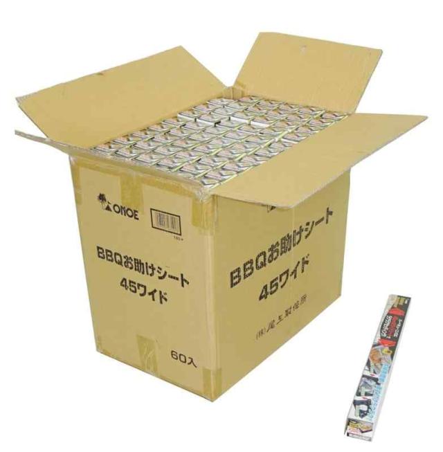 尾上製作所(ONOE) 60本入り BBQお助けシート45ワイド G-ON-3502 [極厚アルミシート 業務用セット 幅45cm キャンプ アウトドア 鉄板の代わりに 片付け簡単 バーベキュー]の通販は