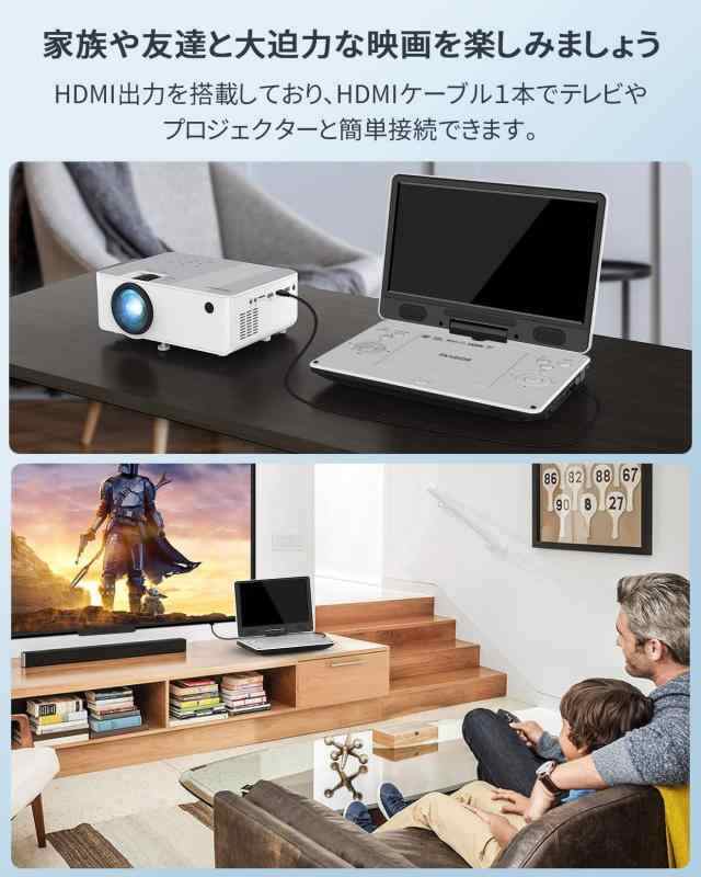 FANGOR ポータブルブルーレイプレーヤー 12型 HDMI出力対応 高精細11.4インチ 270度回転TFT液晶 CPRM 3時間連続再生  バッテリー内蔵 車載可能 日本語取扱説明書 ホワイトの通販はau PAY マーケット - Grafort | au PAY マーケット－通販サイト