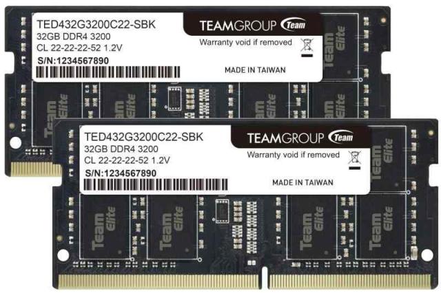 Team ノートPC用 SO-DIMM DDR4 3200MHz PC4-25600 無期限 (32GBx2枚)の通販は