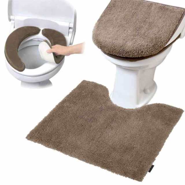 ヨコズナクリエーション トイレタリー (トイレマット&フタカバー&便座カバー ３点セット) (レギュラー, モダニスト モカ)の通販は 6,888円