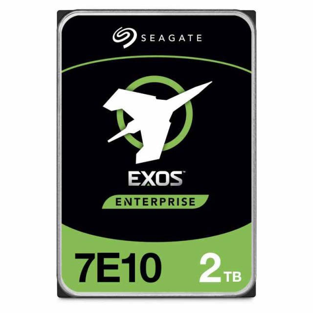 Seagate Exos 7E10 SATA 512N 3.5インチ 2TB 内蔵 ハードディスク HDD CMR 5年 6Gb/s 256MB 7200rpm エンタープライズ 正規品 ST2000NM00