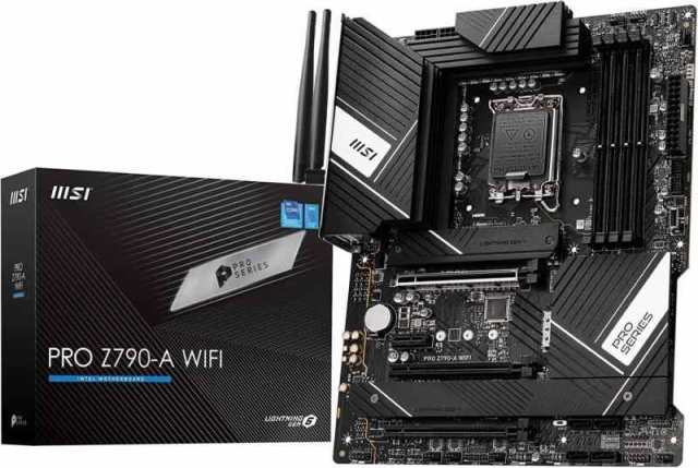 MSI マザーボード PRO Z790-A WIFI INTEL 第12/13世代CPU(LGA1700)対応 Z790チップセット搭載 ATX MB5915