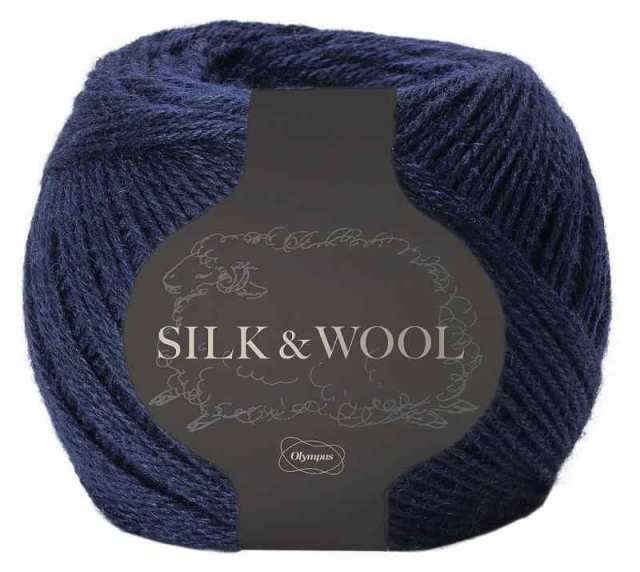 オリムパス 製絲 手編み 毛糸 並太 SILK&WOOL COL. 8 ベイビー 系 約 50g 205ｍ 6玉セット