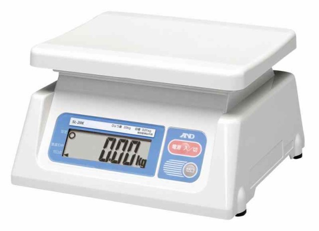 A&D デジタルはかり SL-20K ひょう量:20kg 最小表示:0.01kg 皿寸法:230(W)*190(D)mm 検定無 計量法準拠製品